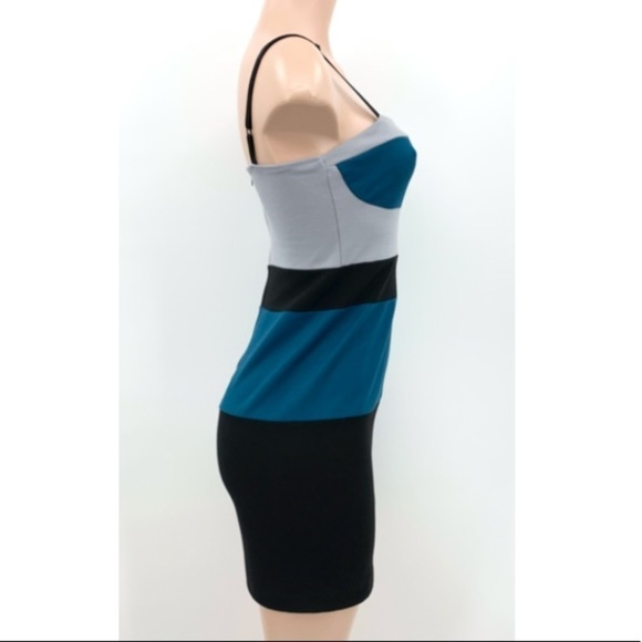 Grey Antics Color Block Knit Bodycon Mini Dress - Picture 3 of 7